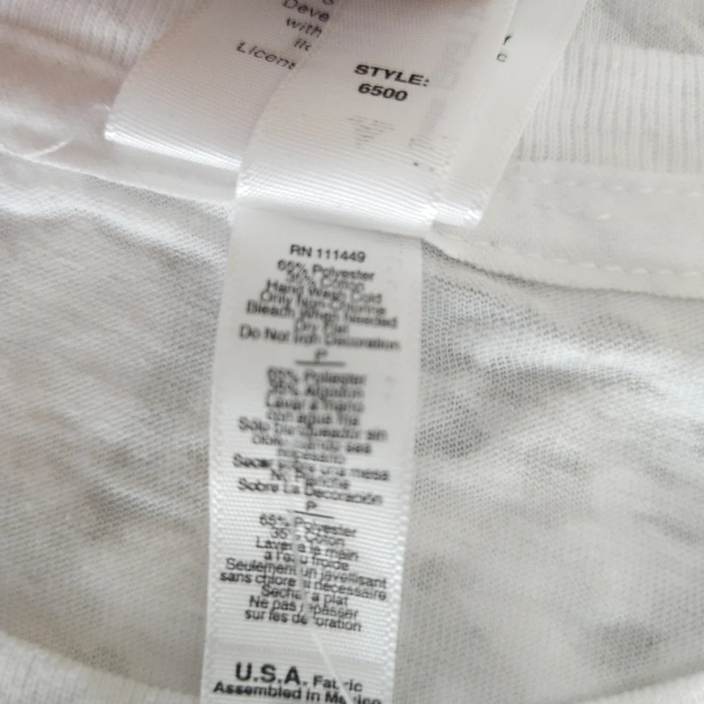 I Love Heart New York Tee Shirt White Burnout Short Sleeve Top - Picture 9 of 9